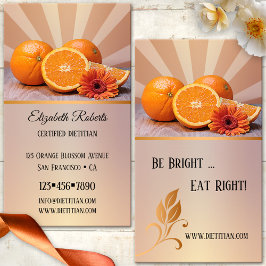 Laranjas Dieticionistas Cartão de visita