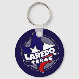 Laredo Texas flag burst chaveiro