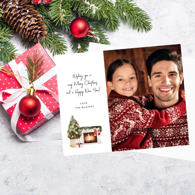 Lareira de Orçamento Nota de Natal Foto Natal (Criador carregado)