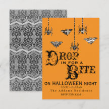 Largar para uma mordida - Convite para aranha eleg