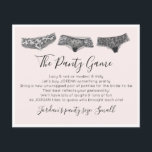 Largue suas calcinhas Chá de panela de Lingerie de<br><div class="desc">Chá de panela editável O cartão de jogo em calça. Este é um modelo de jogo,  Você pode personalizar o jogo,  mudar o texto como quiser! Também na nossa loja há sinais para este jogo. Design de flores.</div>