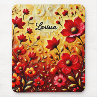 LARISSA ~ FLORES VERMELHOS ~ Mousepad