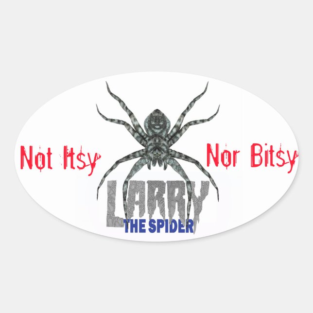 Larry, o adesivo de Oval Aranha (Frente)