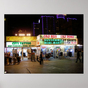 Las Vegas Blvd. O turista compra o impressão do