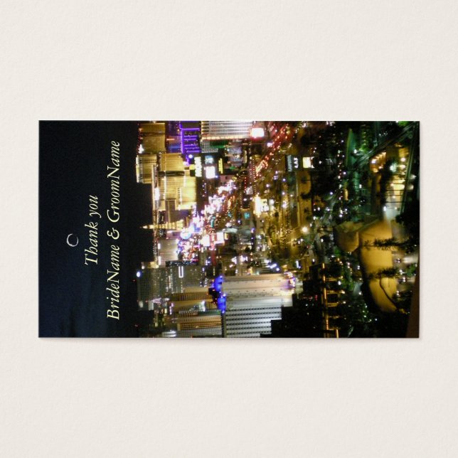 Las Vegas Nevada Obrigado Etiqueta do presente (Frente)