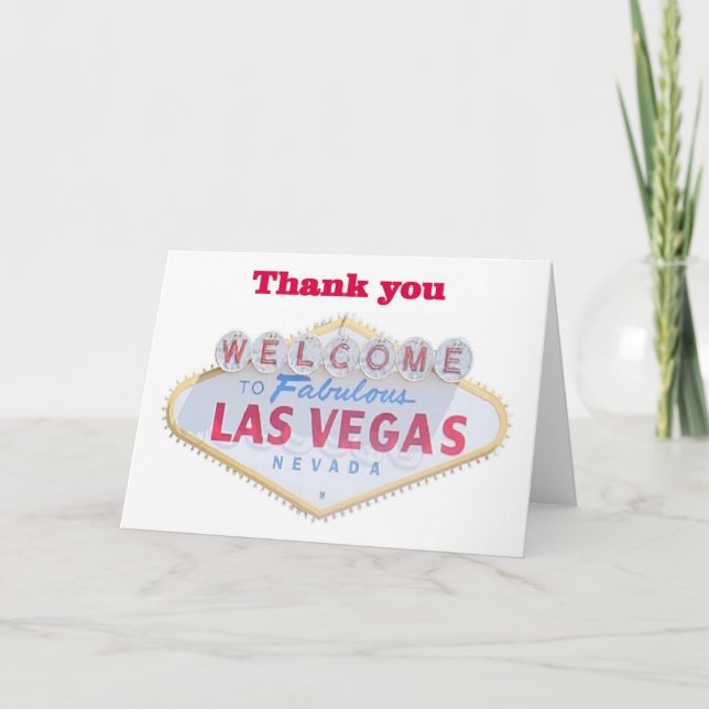 Las Vegas Obrigado Cartões (Frente)