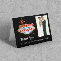 Las Vegas que Wedding o obrigado você cartões com