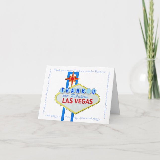 Las Vegas que Wedding o obrigado você notas (Frente)