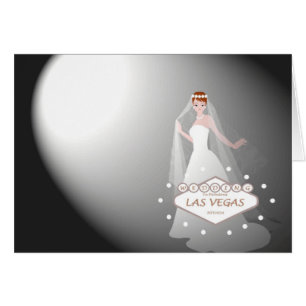 Las Vegas que Wedding "projector o cartão na noiv