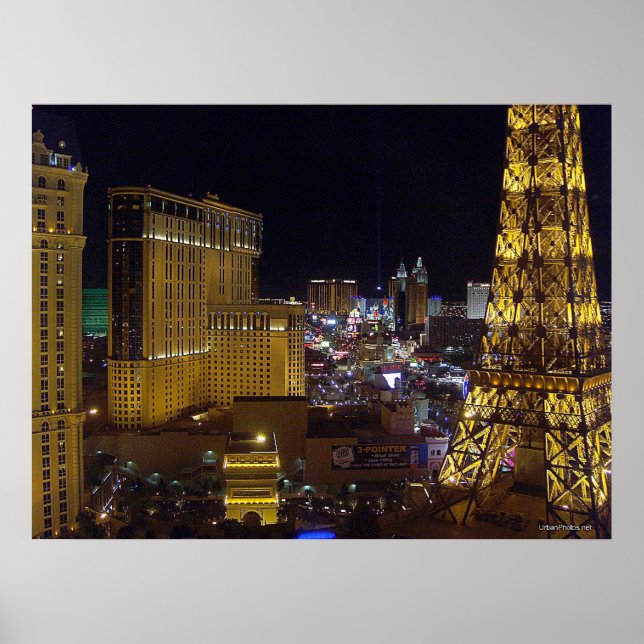 Las Vegas Strip & Aladdin Poster (Frente)