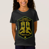 Laser Tag Combate Missão Kids T-Shirt