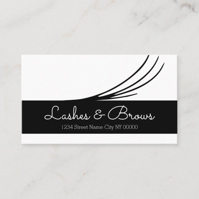 Lashes & Brows Cartão de visita (Frente)