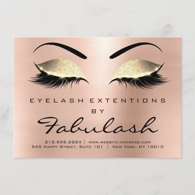 Lashes de Bela Extensão de Instrução de Pós-Cuidad (Frente)