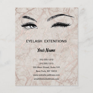 Lashes do folheto personalizado de negócios