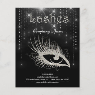 Lashes do folheto personalizado de negócios