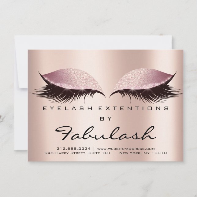 Lashes Extensão Após Cuidados SPA Rosa (Frente)