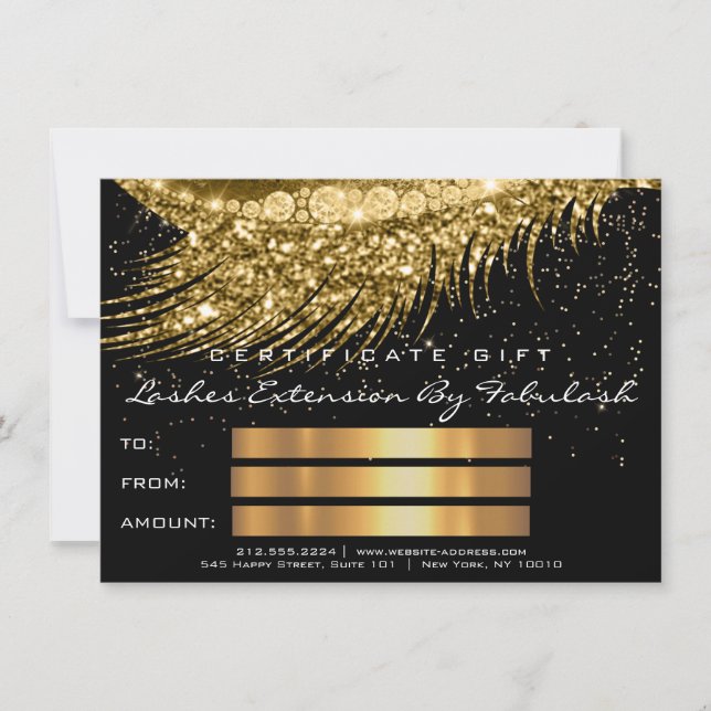 Lashes Lux Makeup Certificate Oferta Dourada Glitt (Frente)