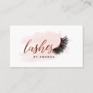 Lashes o artista cartão de visita em cor dourada r