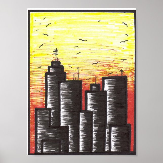 last day of a dying city poster (Frente)