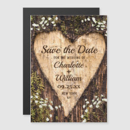 Latido Heart Wedding Save The Date Magnetic Card