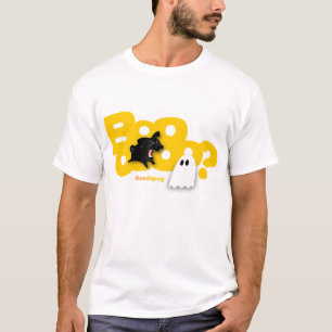 Latido preto do Pug! T-shirt brancos