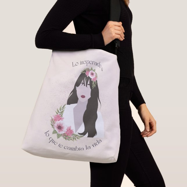 Latina Empower Positive Message Tote Bag, espanhol (Close Up)