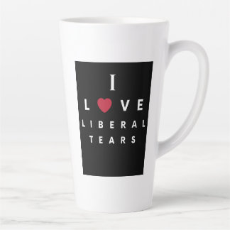 Latte Adoro caneca de café com lágrimas liberais