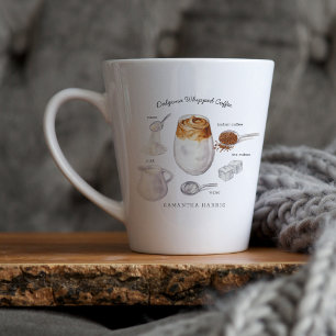 Latte Amante de Dalgona Coffee   Caneca de Café com Mono