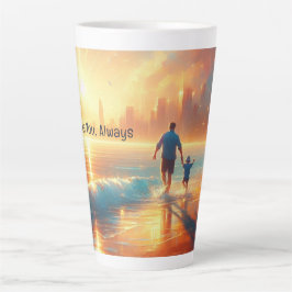 Latte Ao Seu Lado Sempre - Caneca de Café Sentimental