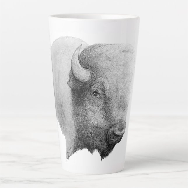 Latte Buffalo, caneca de café (Frente)