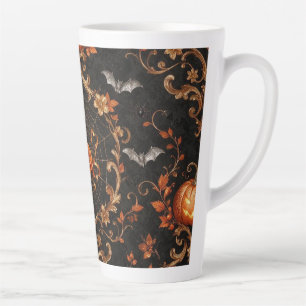 Latte Caneca Alta de Café com Leite de Abóbora Laranja G
