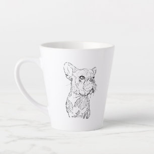 Latte Caneca Bulldog Francês – Caneca de Café com Desenh