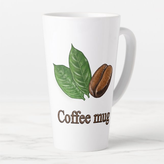 Latte Caneca de café (Ângulo direito)