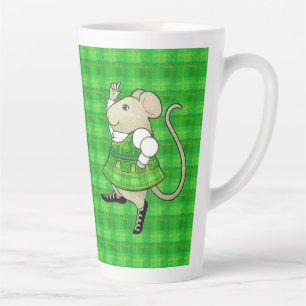 Latte Caneca de Café Alto IRISH JIG MOUSE