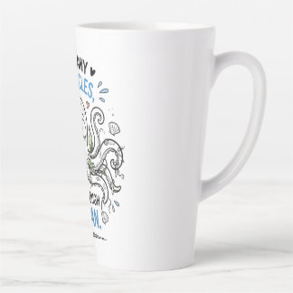 Latte Caneca de Café Amante do Oceano com Muitos Tentácu