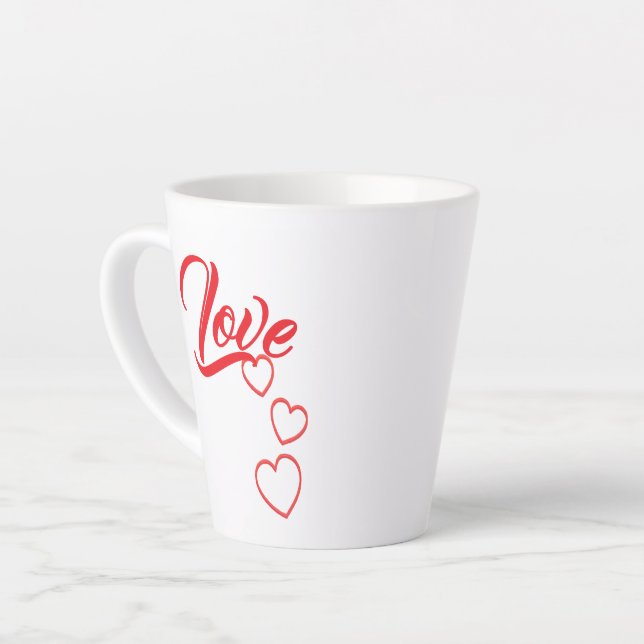 Latte Caneca de Café Amoroso (Ângulo esquerdo)