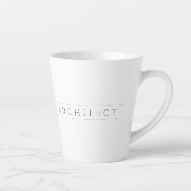 Latte Caneca de Café ARCHITECT / Cinza (Direita)
