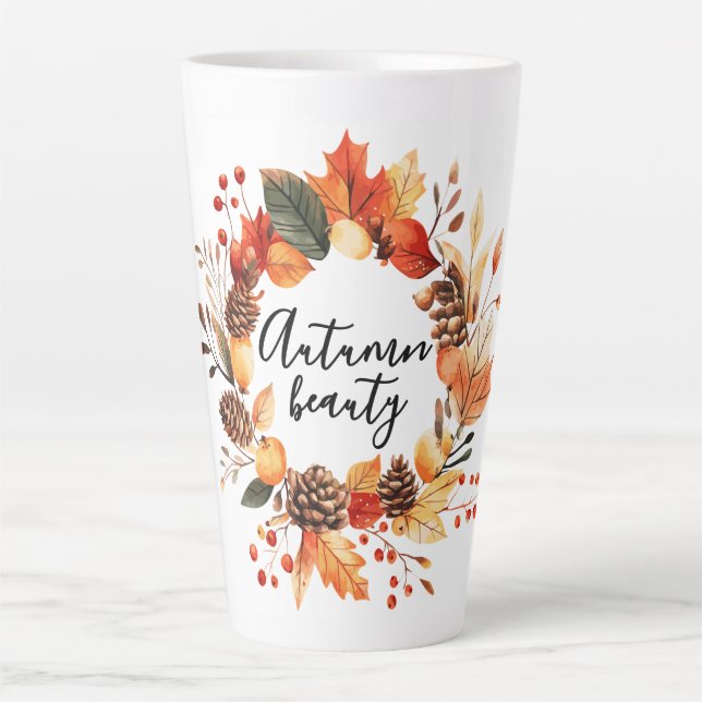 Latte Caneca de café Autumn Beauty (Frente)
