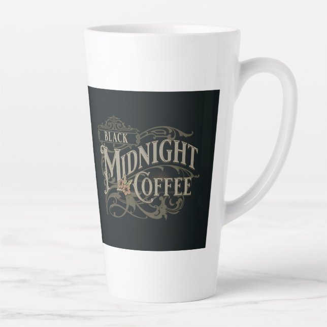Latte Caneca de café Black Midnight (Direita)