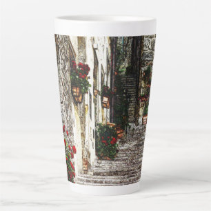 Latte Caneca de Café Cena da Escadaria Italiana