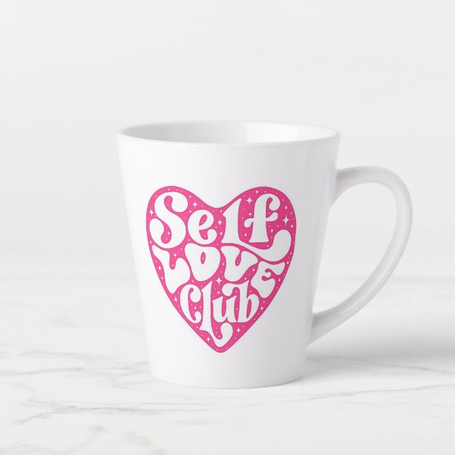 Latte Caneca de Café Clube de Amor Próprio (Direita)