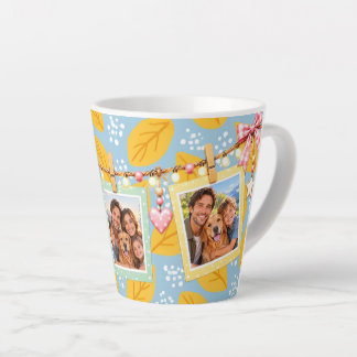 Latte Caneca de Café Colorida com Foto Personalizada Pen