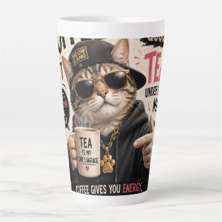 Latte Caneca de Café com a Inscrição Chá é Minha Vida Ga