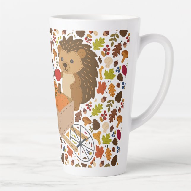 Latte Caneca de Café com Amigos da Floresta de Outono 17 (Direita)