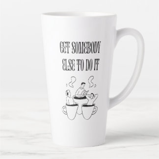 Latte Caneca de Café com Citação Engraçada