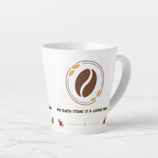 Latte Caneca de Café com Citação Engraçada para Amantes 