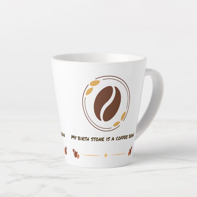 Latte Caneca de Café com Citação Engraçada para Amantes  (Ângulo direito)