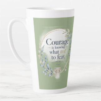 Latte Caneca de Café com Citação Inspiradora de Platão
