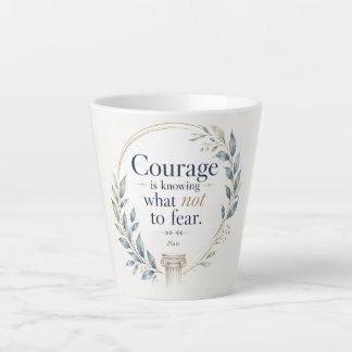 Latte Caneca de Café com Citação Inspiradora de Platão