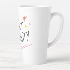 Latte Caneca de Café com Citação Motivacional Atrai Posi